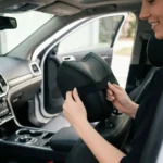 Accessoire de voiture avec surpiqûres élégantes et confortables