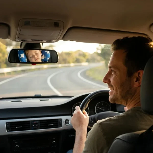 Cale tête bébé avec sangle ajustable pour siège auto
