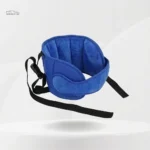 Soutien de tête bleu pour enfant en voiture, facile à installer