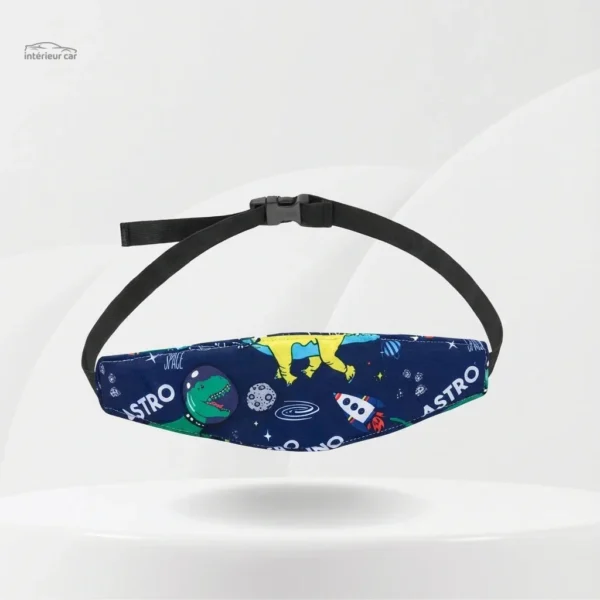 Cale tête bébé design dinosaure pour voyages en voiture
