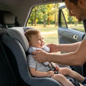 Cale tête pour bébé avec design étoilé gris