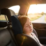 Cale tête automobile confortable en daim