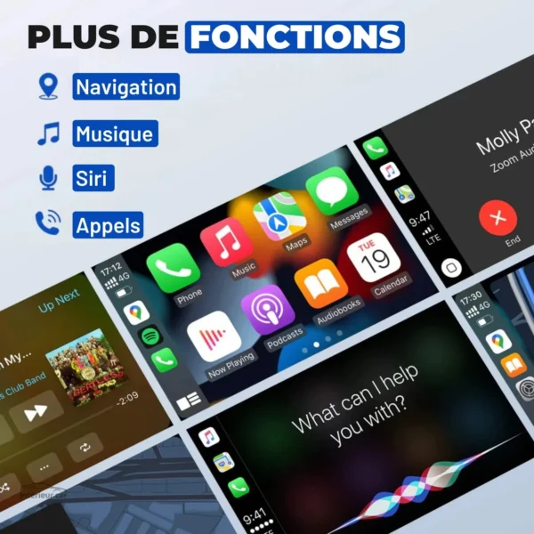 Connectivité Carplay sans fil pour tous les véhicules