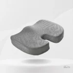 Coussin maille grise adapté aux trajets en voiture