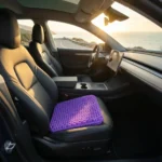 Coussin gel anti escarre pour voiture, structure alvéolée noire
