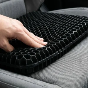 Coussin voiture en gel, design alvéolé pour confort accru