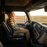 Coussin assise conducteur poids lourds ergonomique noir