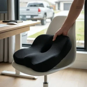 Coussin ergonomique pour siège de camion noir
