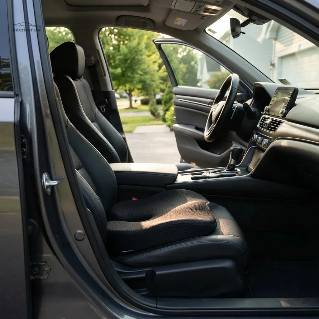 Coussin assise voiture ergonomique pour le confort sciatique
