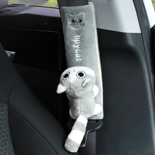Coussin de confort peluche pour trajet en voiture