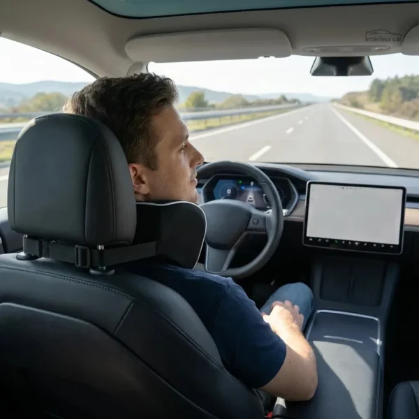 coussin-cervical-voiture-conducteur-forme-ergonomique-noir-1 Coussin cervical voiture ergonomique noir pour conducteur