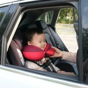 Accessoire auto pour enfant, coussin cervical bicolore