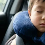 Accessoire de voyage pour enfants, coussin cervical bleu