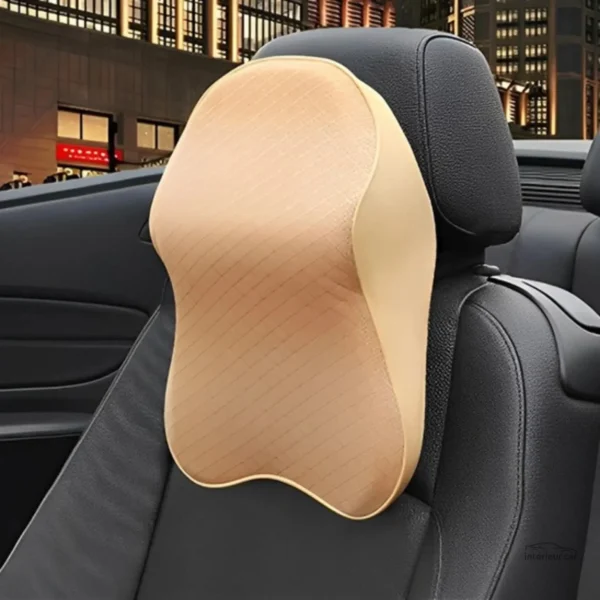 Coussin soutien cervical ergonomique pour trajets en voiture