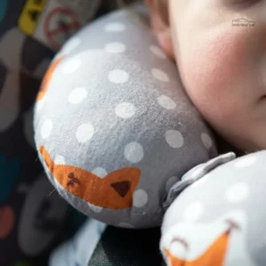 Accessoire bébé : coussin de cou voiture avec motif renard