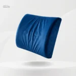 Coussin lombaire enfant voiture en tissu doux bleu