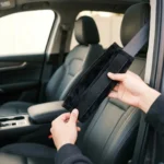 Accessoire voiture en velours noir pour confort