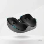 Coussin noir pour soulagement du coccyx en voiture, déhoussable