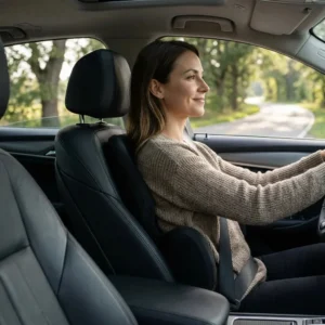 Accessoire ergonomique pour le confort du dos en auto