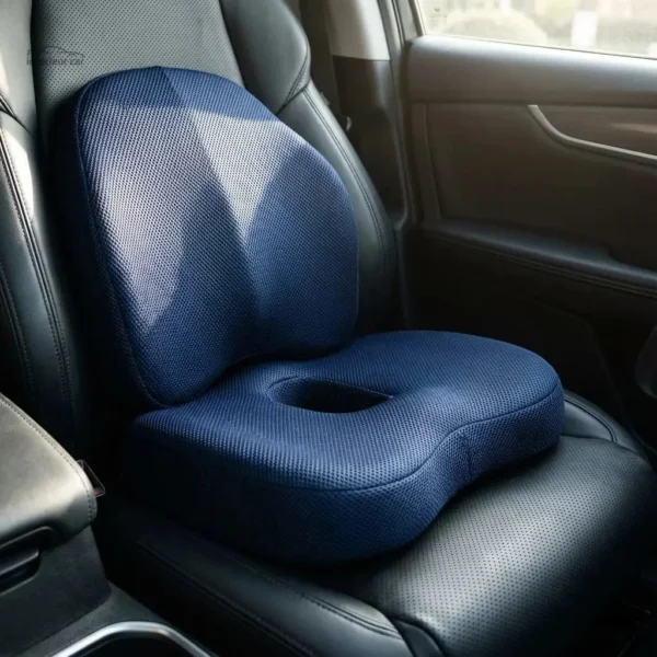 Coussin dossier auto confortable en tissu maille