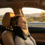 Coussin nuque noir, soutien ergonomique pour la conduite