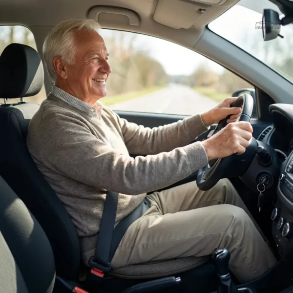 Coussin pivotant avec design rembourré pour la voiture