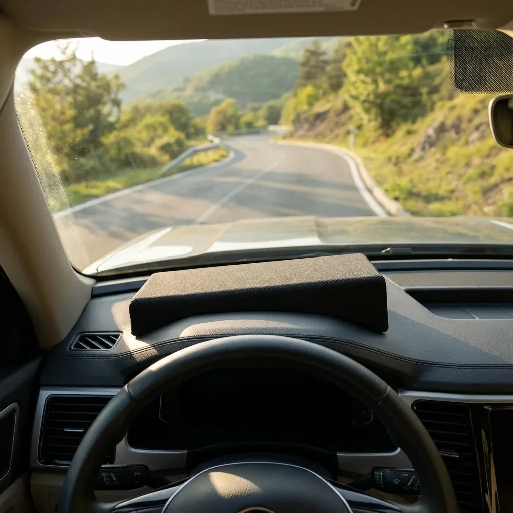 Coussin rehausseur noir pour siège auto conducteur