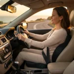 Accessoire de confort auto ergonomique pour sciatique