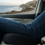 Coussin ergonomique pour soulager douleurs lombaires en voiture