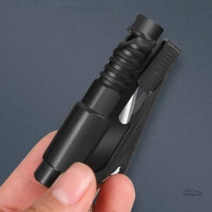 Couteau d'urgence pour briser les vitrages en cas de besoin
