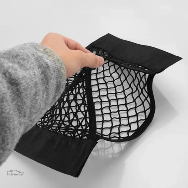 Rangement modulable pour coffre de voiture avec filet TrunkNet™