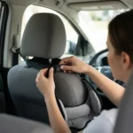 Hamac cervical noir, support ergonomique pour la nuque en voiture