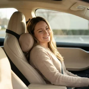 Oreiller auto élégant, design ergonomique