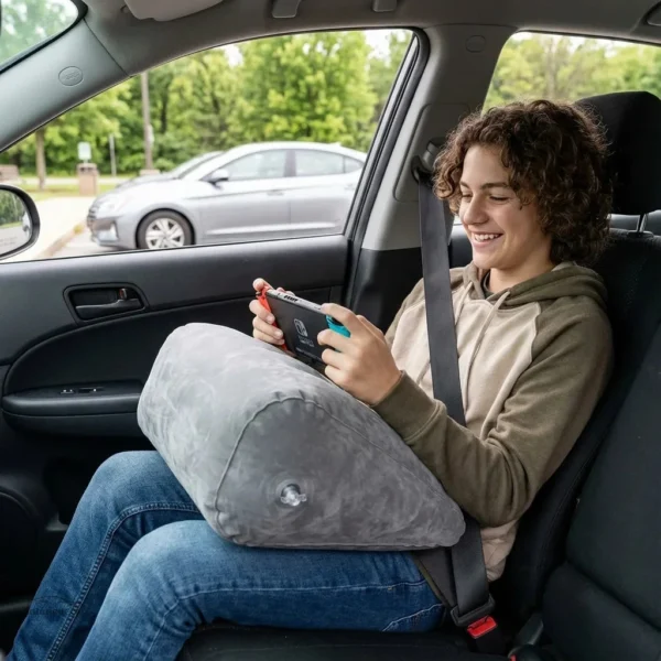 Oreiller voiture gonflable, confort en déplacement