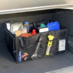 Solution de rangement pliable pour coffre automobile