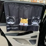 Accessoire de voiture bébé, pare soleil rigolo avec animaux