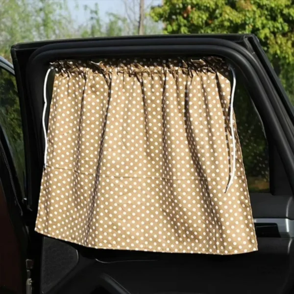 Rideaux pare soleil pour protection bébé en voiture