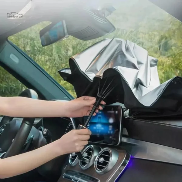 Pare-Soleil Parapluie pour une ombre optimale en voiture