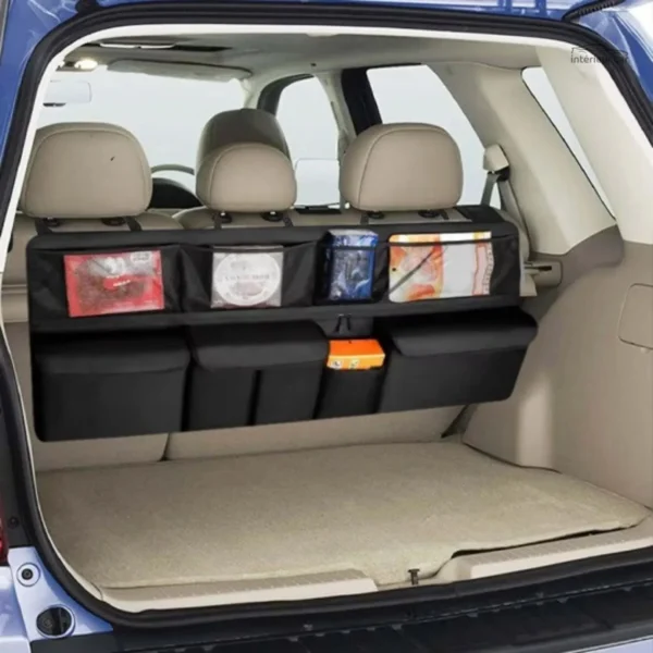 Accessoire de rangement pour sièges arrière, pratique et fonctionnel