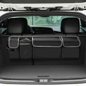 Rangement efficace pour coffre de voiture avec 4 compartiments