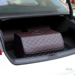 Boîte Rangement Voiture Rouge et Noir - RedVault™