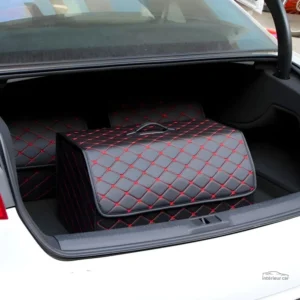 Boîte Rangement Voiture Rouge et Noir - RedVault™