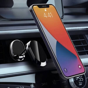 Support automobile pour téléphone avec fixation magnétique