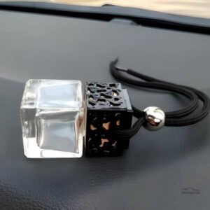 Accessoire parfumé pour voiture, design noir élégant